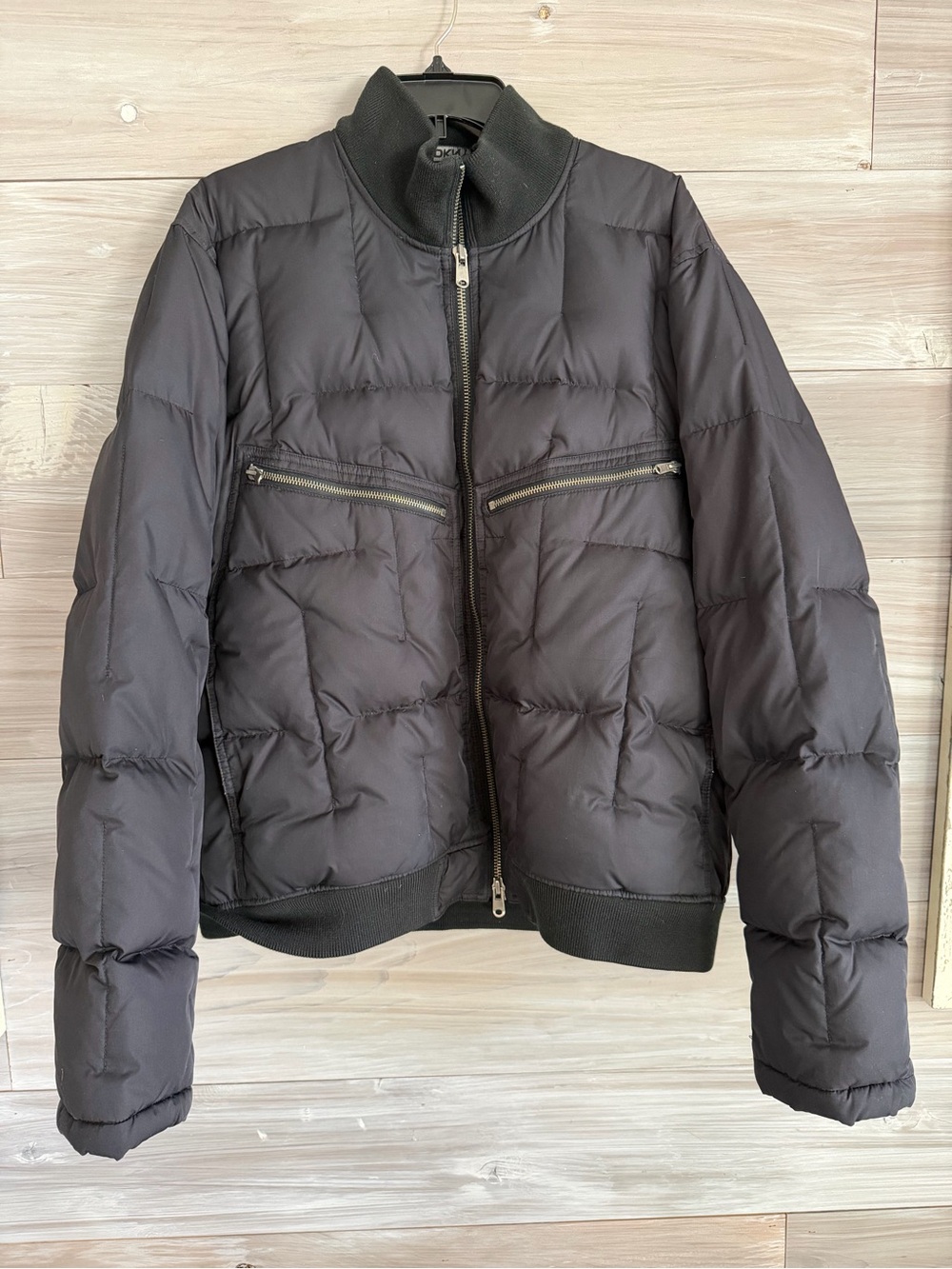 DKNY Black Down Puffer Jacket Womens XL